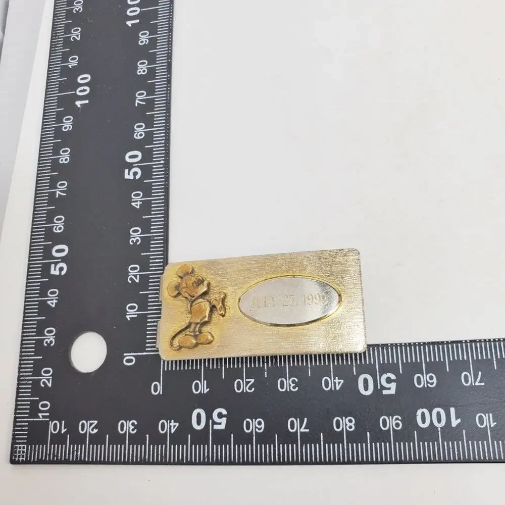 Disney Vintage Mickey Mouse Gold-Toned Money Clip